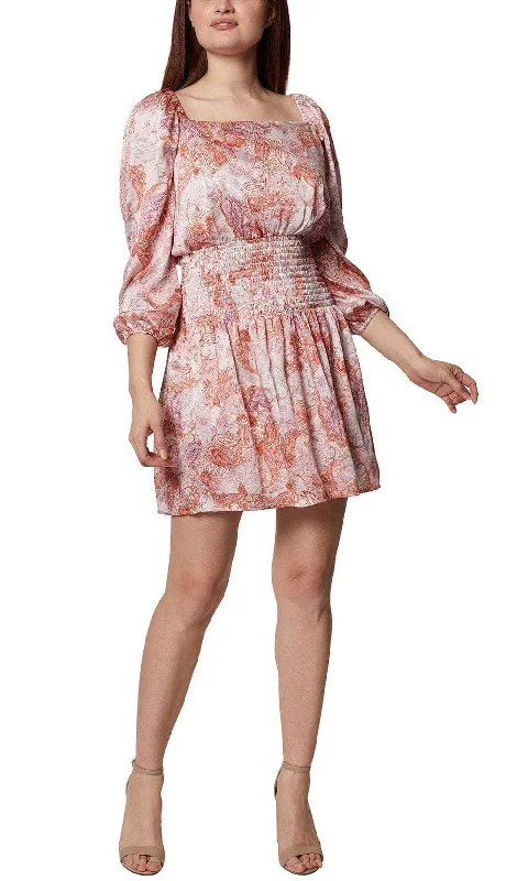 Special Discount BCBG Generation GU07D02 - Square Paisley Print Casual Dress