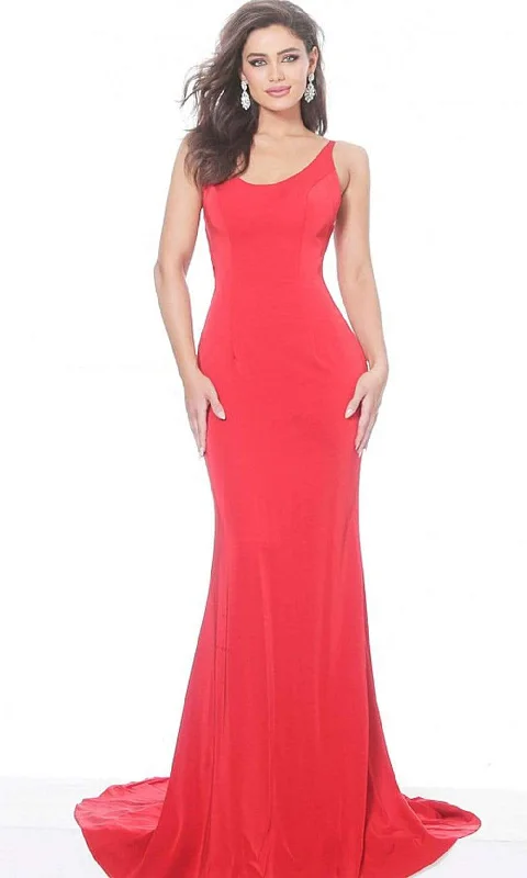 Early Access Jovani - 66087 Scoop Neck Long Mermaid Evening Dress