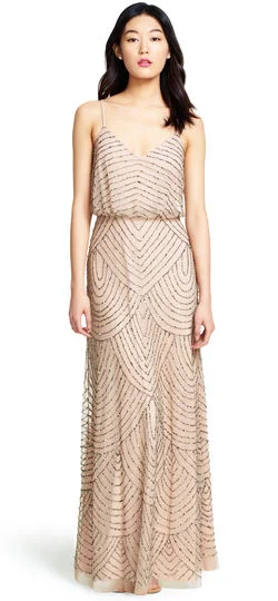 Weekend Deal Adrianna Papell Art Deco Beaded Blouson