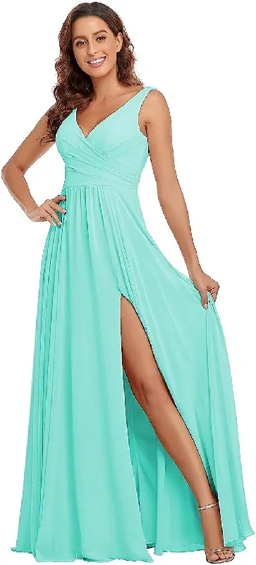 Instant Discount Other Rjer V Neck Plus Size Bridesmaid Dress Chiffon