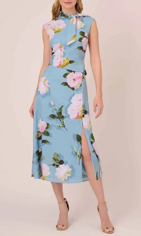 Midnight Madness Adrianna Papell AP1D104960 - Tie Neck Sleeveless Dress