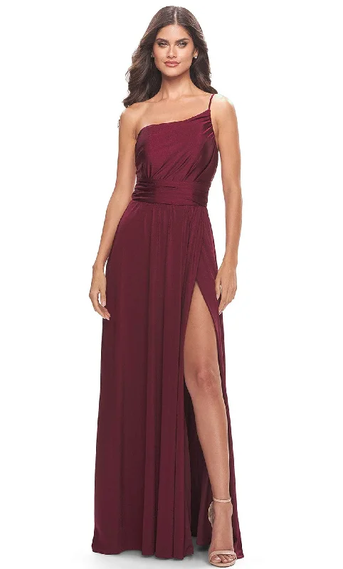 Grand Opening Sale La Femme 31170 - One Shoulder Classic Prom Dress with Slit