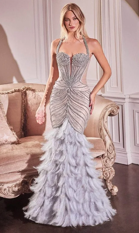 Online Only Ladivine CC4030 - Halter Mermaid Evening Dress