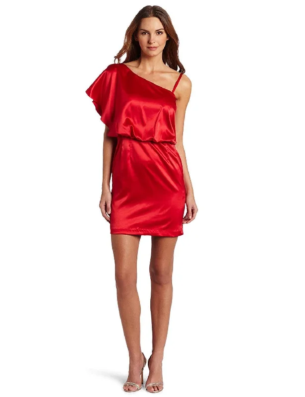 Loyalty Reward Jessica Simpson - JS1R3164 One Shoulder Flutter Sleeve Cocktail Dress