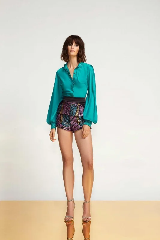 Get It Before It’s Gone ZHIVAGO

Romantic Satin Shirt with Billowed Sleeves and Gold Stitched Satin Cuffs