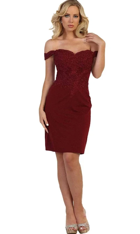 Extra Savings May Queen - Fitted Off Shoulder Cocktail Dress