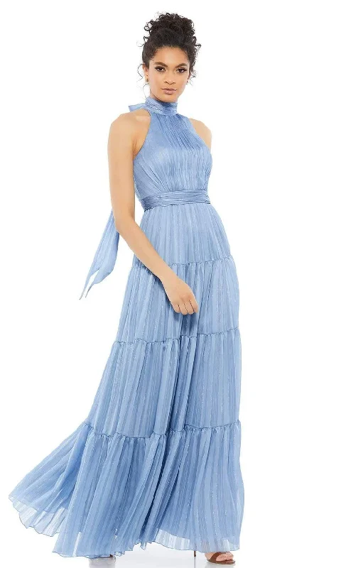 Final Markdown Mac Duggal Evening - 70168D High Neck A-Line Evening Dress