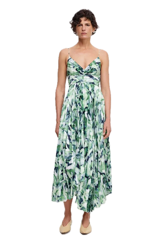 Deep Discounts Acler Northgate Midi Dress - Fresco Garden Print