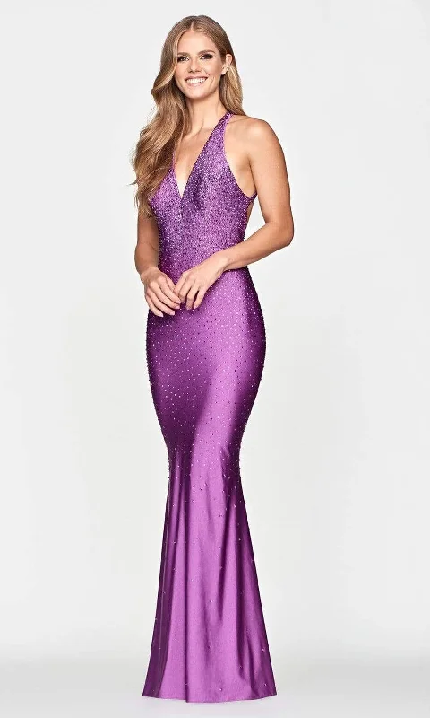 Seasonal Clearance Faviana - S10631 Jeweled Halter Long Gown