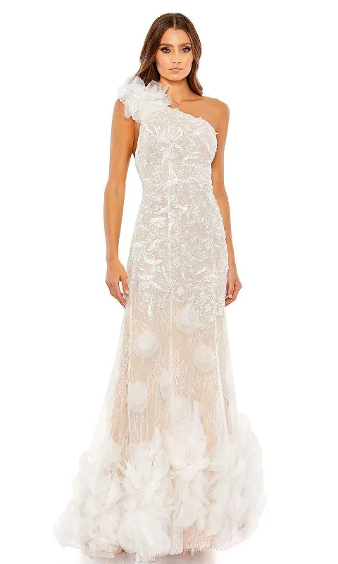 Savings Galore Mac Duggal - 70131 Asymmetric Embroidered Long Gown