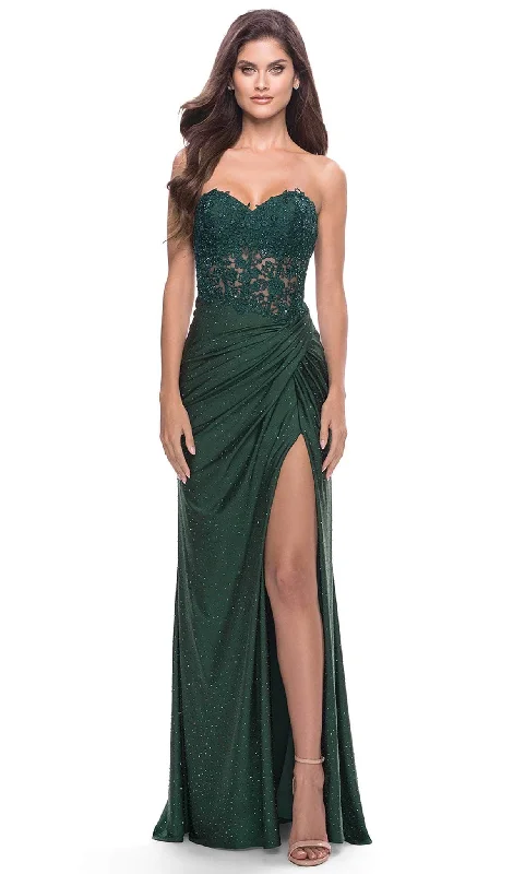 Discount Extravaganza La Femme 31343 - Lace Bodice Prom Dress