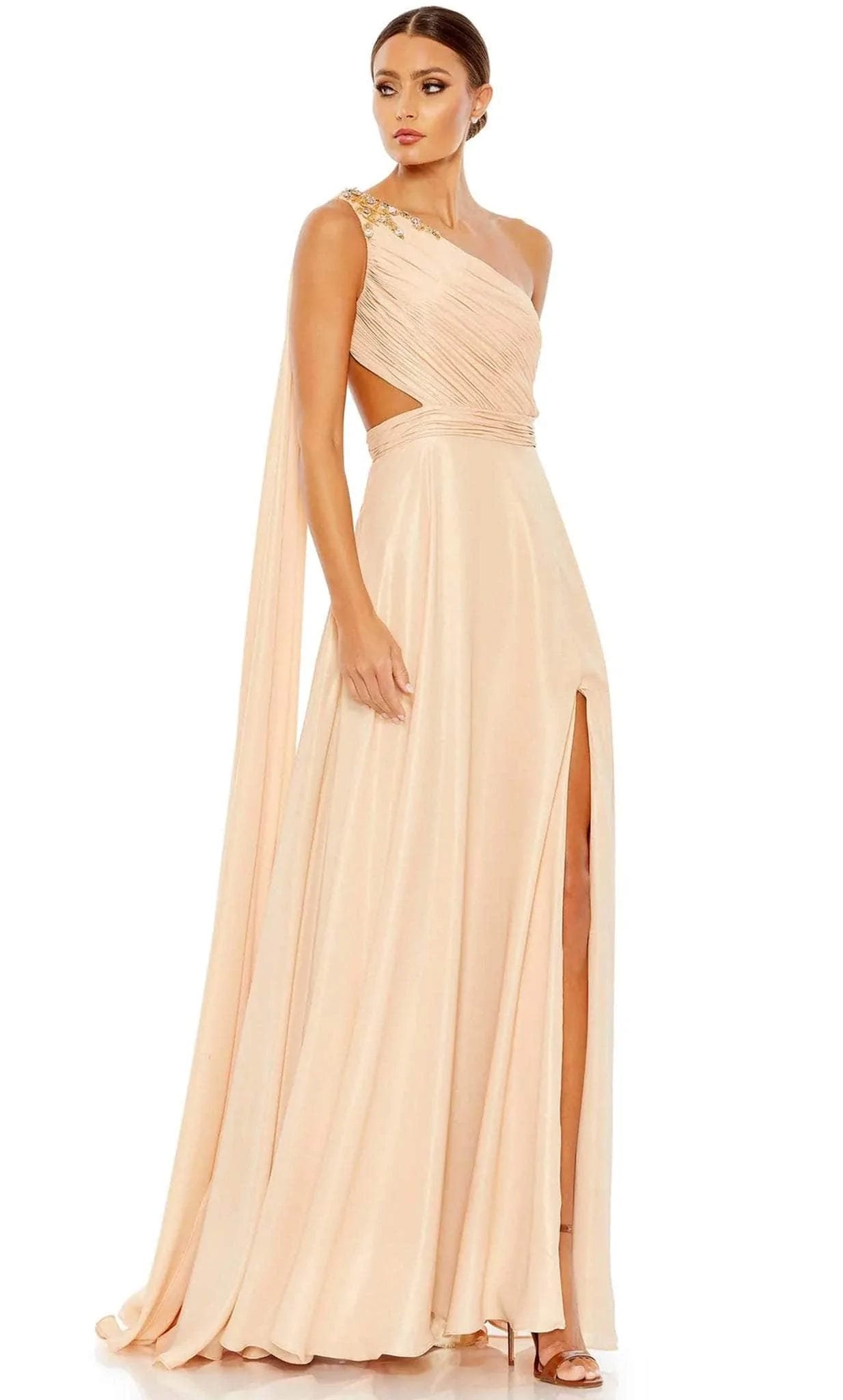 Discount Deals Mac Duggal 68053 - Grecian Inspired A-line Flowy Gown