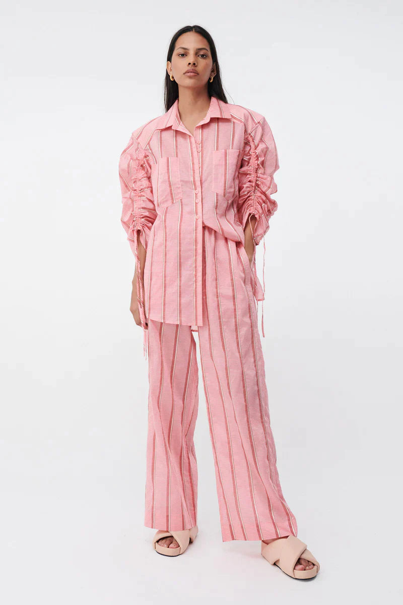 Price Drop Alert SUBOO PABLO Ruched sleeved shirt