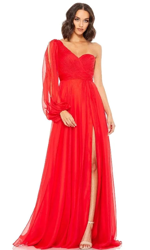 Midnight Madness Mac Duggal - 67810 Asymmetric Bishop A-Line Dress