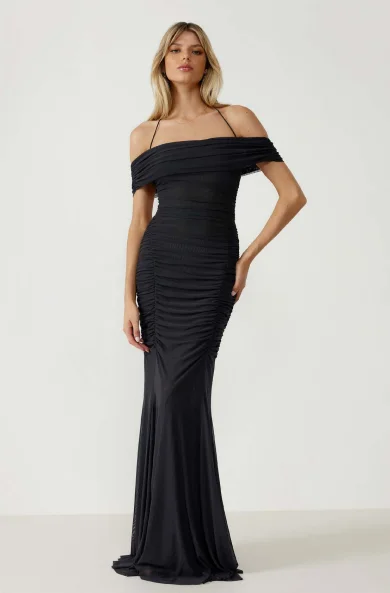 Exclusive Access LEXI Australia   Livia Dress - Charcoal
