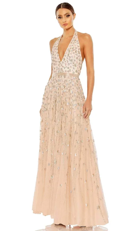 Daily Specials Mac Duggal 5654 - Halter Bare Back A-line Gown