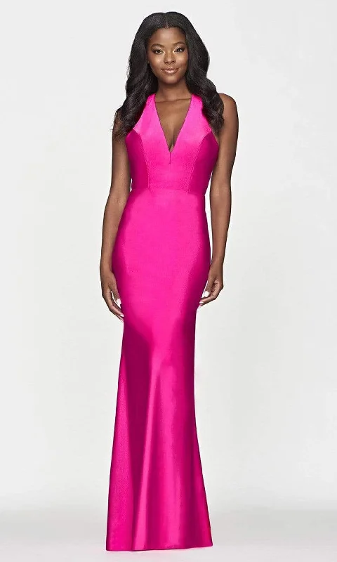 Overstock Sale Faviana - S10646 Halter Sheath Gown