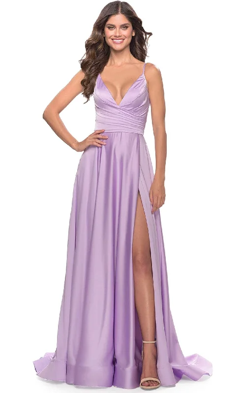 Act Fast La Femme 31505 - Satin A-Line Prom Dress