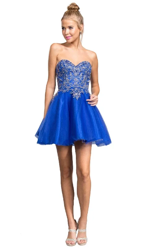 Special Savings Aspeed Design - Embellished Strapless A-line Cocktail Dress