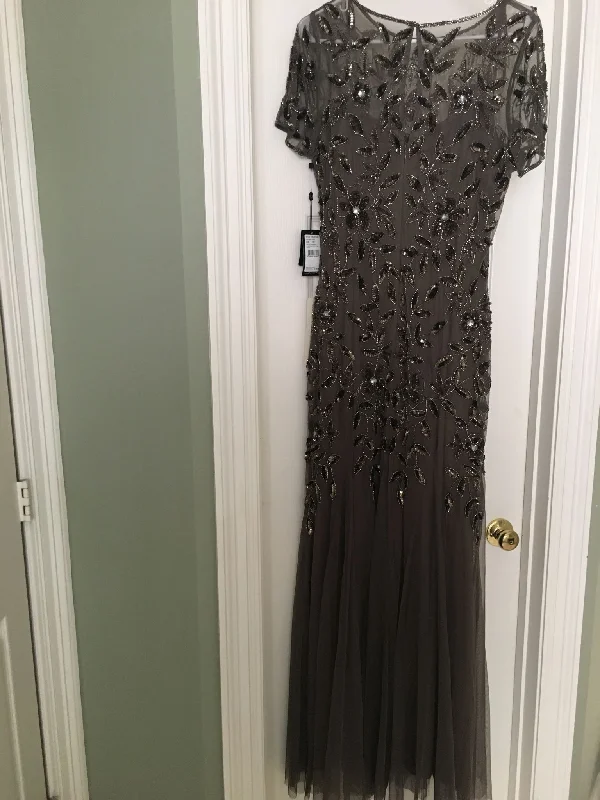 Price Drop Adrianna Papell Floral Beaded Godet Gown