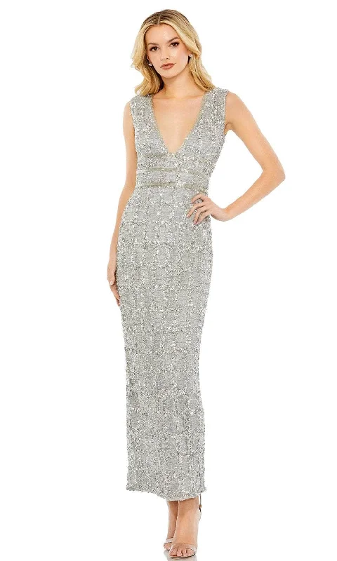 Price Fest Mac Duggal 57701 - Plunging V-Neck Sleeveless Long Dress