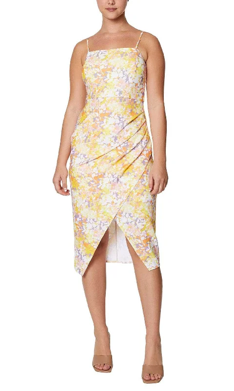 Final Sale Laundry HV03D20 - Floral Sheath Casual Dress