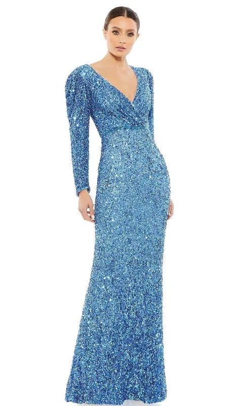 New Markdowns Mac Duggal - 5510 Sequined Long Sleeve Gown