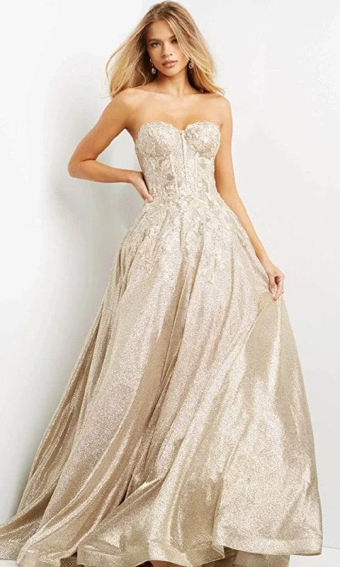 Bonus Savings Jovani 07497 - Strapless Sweetheart Neck Evening Gown