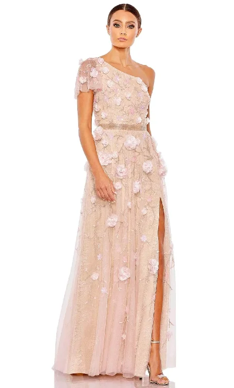 Factory Direct Sale Mac Duggal 9165 - Embellished One Shoulder Evening Gown