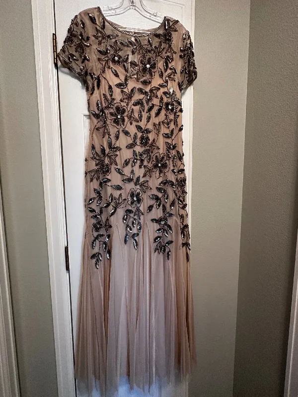 Inventory Reduction Adrianna Papell Floral Beaded Godet Gown/91897242