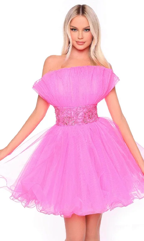 New Markdowns Amarra 88038 - Tulle Straight Across Cocktail Dress