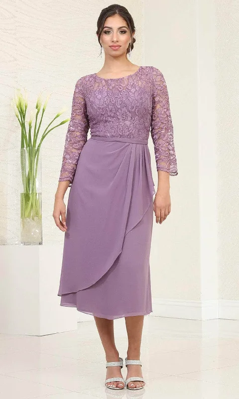 Today's Special May Queen MQ2100 - Quarter Sleeve Lace Formal Dress