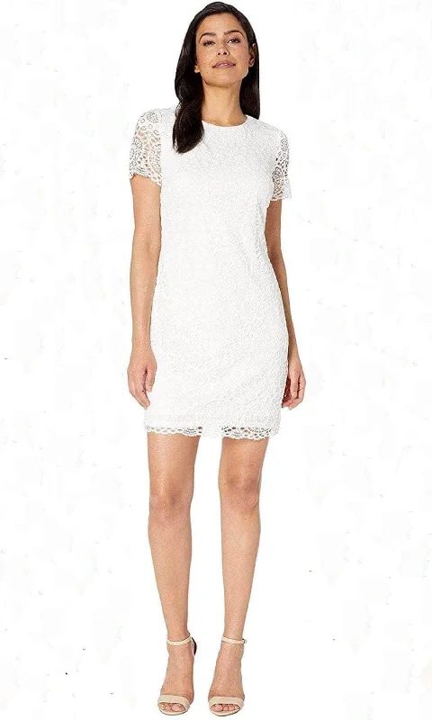 Price Meltdown Laundry HP03K80 - Short Sleeve Lace Sheath Formal Dress