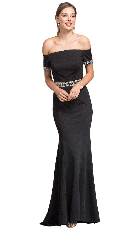 Massive Deals Aspeed Design - Embellished Off-Shoulder Fitted Prom Dress