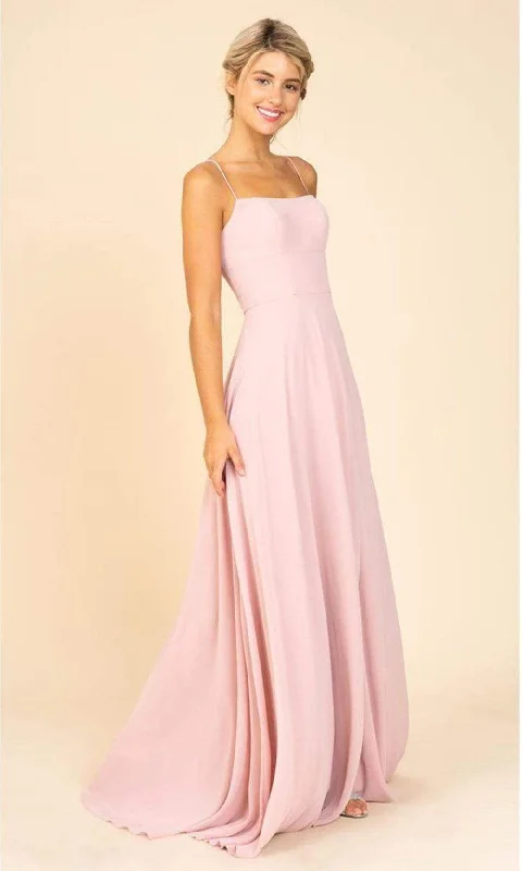 Online Specials Eureka Fashion - 9611 Straight Across A-Line Dress with Slit