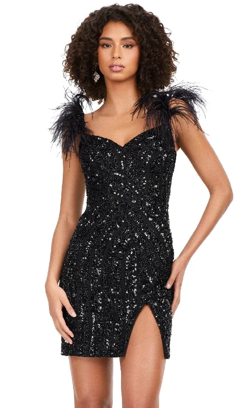 Crazy Savings Ashley Lauren 4626 - Embellished Sheath Homecoming Dress