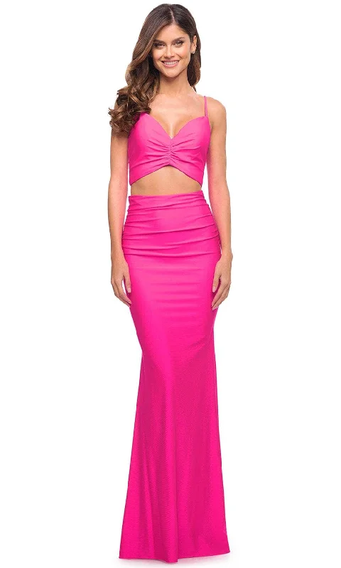 Fantastic Offers La Femme 30678 - Neon Two-Piece Evening Dress