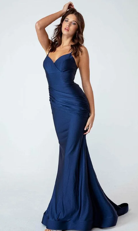 Price Break Eureka Fashion 9151 - V-Neck Sleeveless Prom Dress