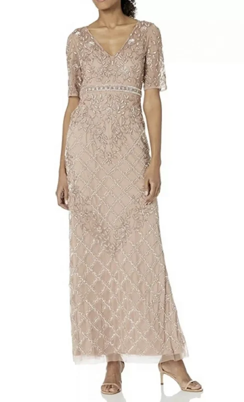 Super Savings Adrianna Papell AP1E206836; BEADED MERMAID