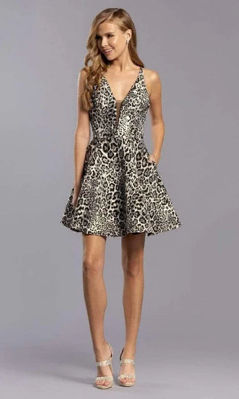 Unbeatable Prices Aspeed Design - S2345 Animal Print Sexy Back Short Dress