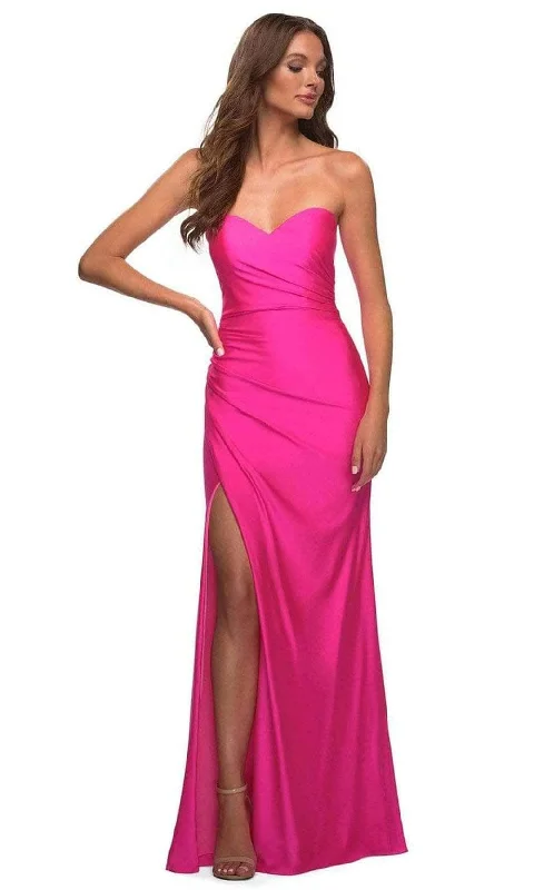 Reduced Prices La Femme - 30600 Sweetheart High Slit Dress