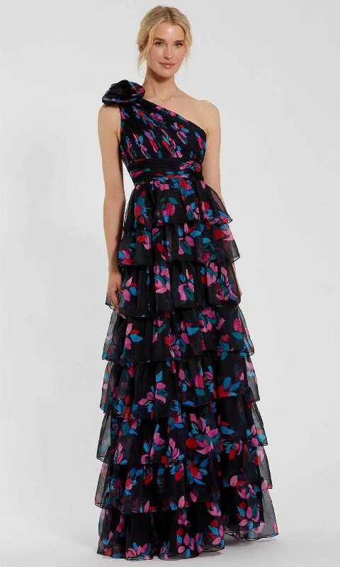 Deal Alert Ieena Duggal 56120 - One-Shoulder Ruffle Skirt Prom Gown