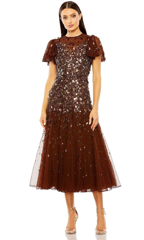 Super Deal Mac Duggal 24018 - Jewel Neck Sequin Dress