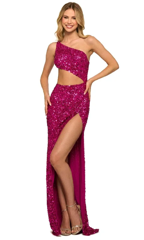 Grand Opening Sale Sherri Hill 55456 - Cutout Sequined Dress