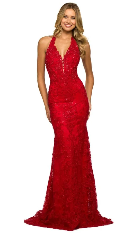 Buy Now Sherri Hill 55392 - Halter Neck Embellished Prom Dress