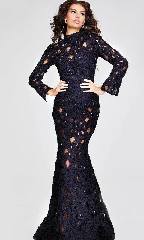 Can't Miss Jovani 40743 - High Neck Lace Evening Gown