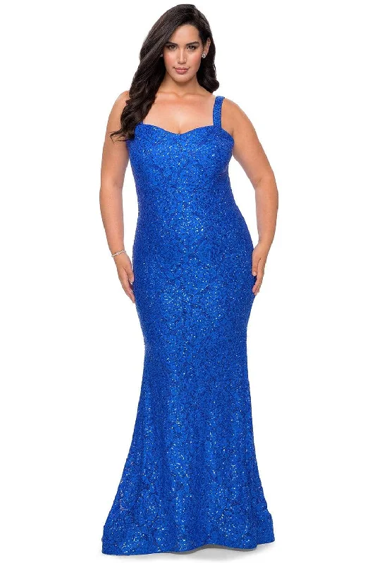 Great Deals La Femme - 28798 Rhinestone Embellished Sweetheart Simple Prom Dress