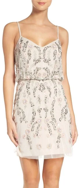 Flash Sale Adrianna Papell Floral Beaded Blouson Dress