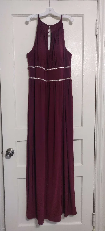 Big Savings David's Bridal Wine Dress with Bolero
