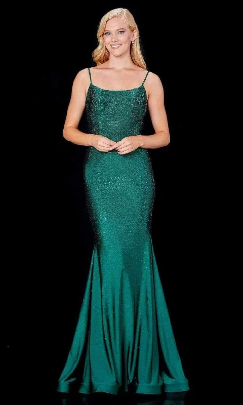 Overstock Amarra - 20002 Cutout Back Fully Beaded Fitted Junior Prom Gown